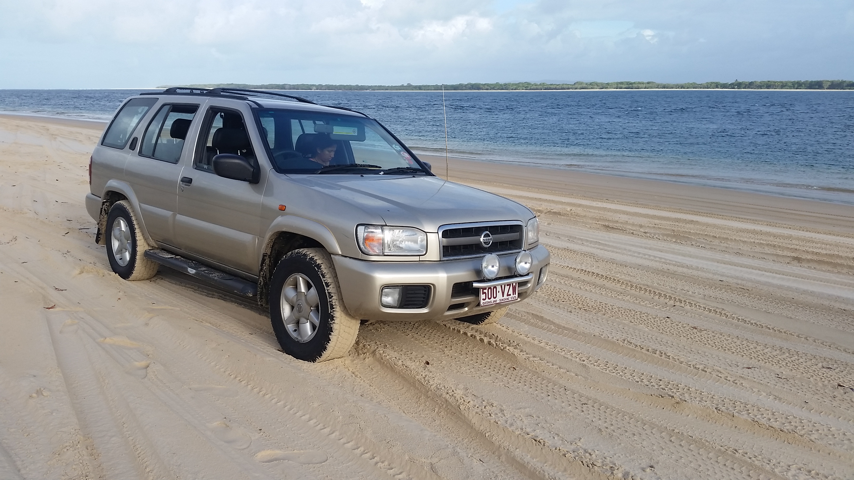 Fraser Island beach driving