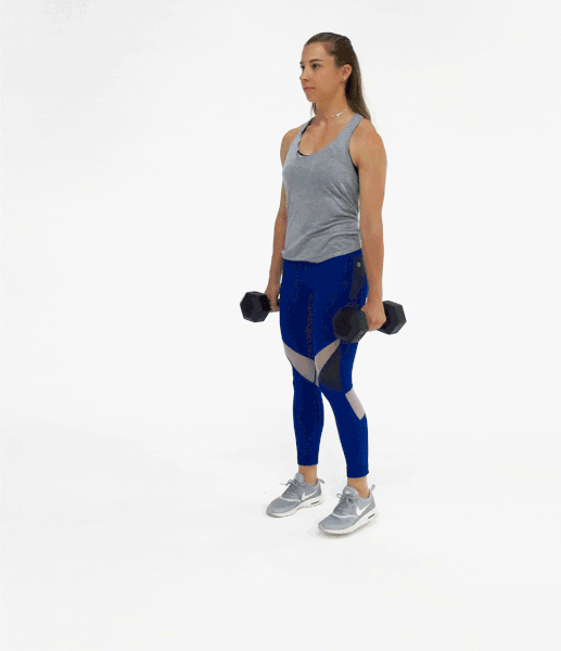 exercise lunges demonstration