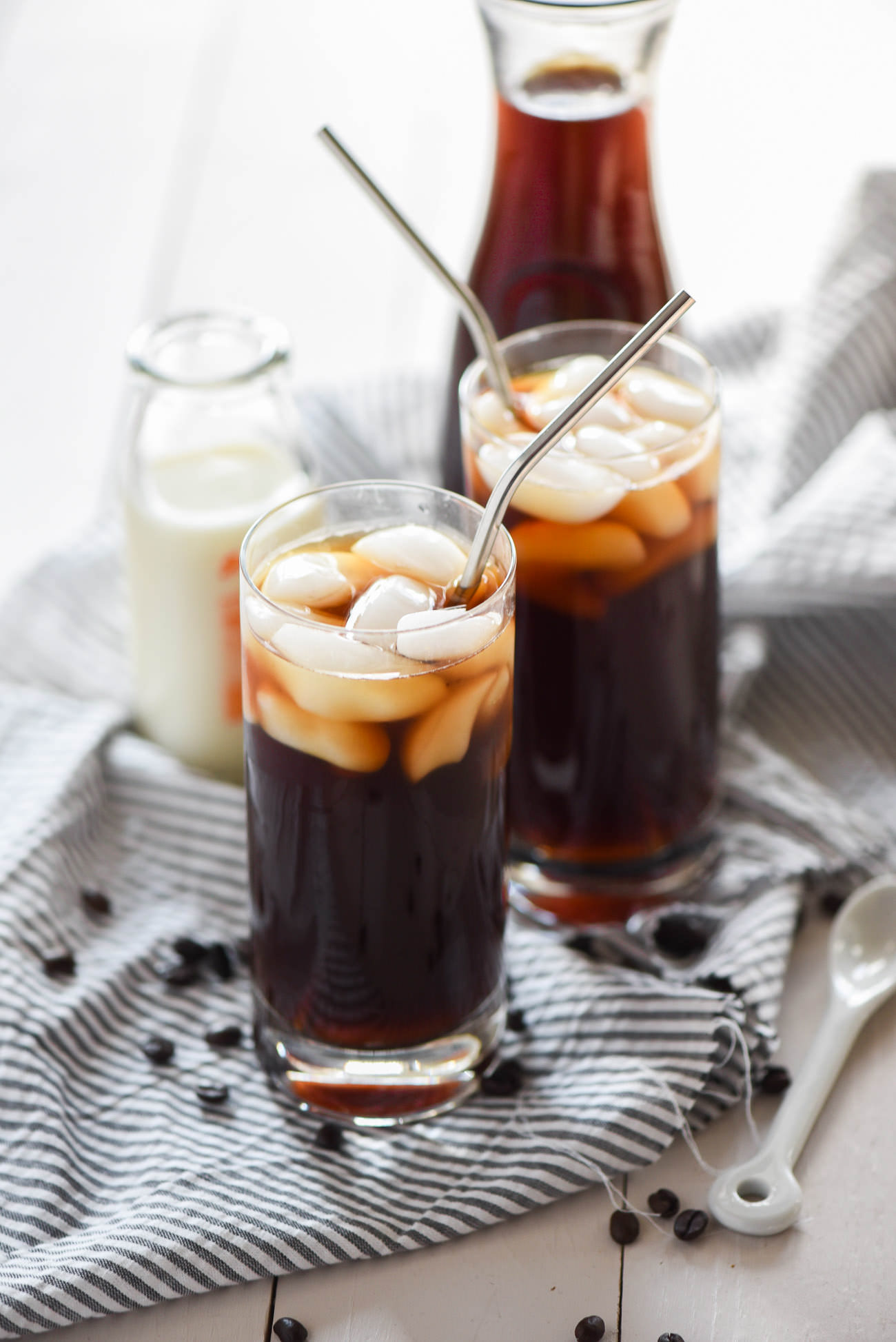cold brew coffee on ice