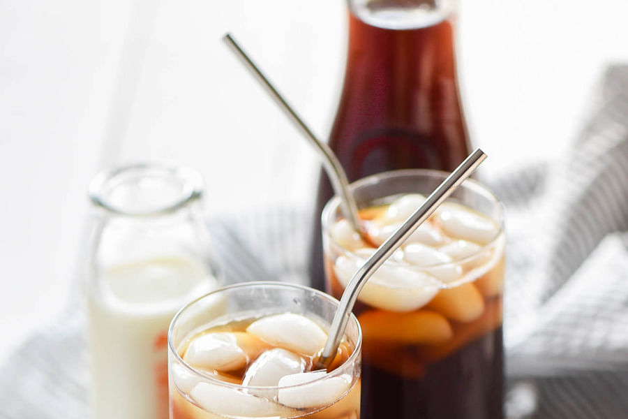 cold brew coffee on ice