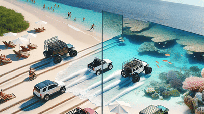 Responsible Reefs and Rides: Balancing Beach Driving Fun with Coral Reef Protection