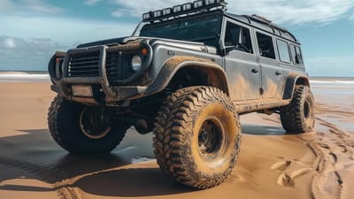 Sand Traction and Tire Pressure: Mastering the Art of Beach Driving in Your 4x4