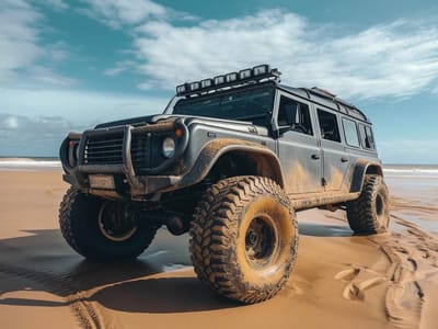 Sand Traction and Tire Pressure: Mastering the Art of Beach Driving in Your 4x4