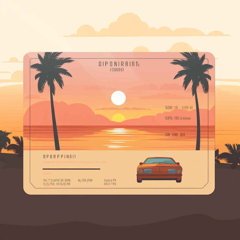 A beach driving permit